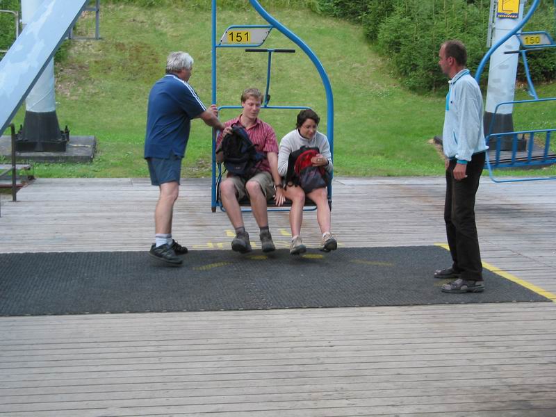 Výskok na dolní stanici